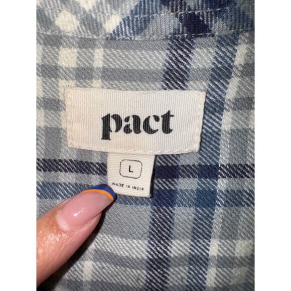 Pact fireside flannel long shirt tunic dress - Picture 3 of 7